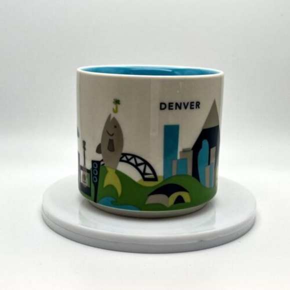Starbucks 2014 Denver You Are Here' Coffee Mug Cup 14 Oz - Picture 7 of 12